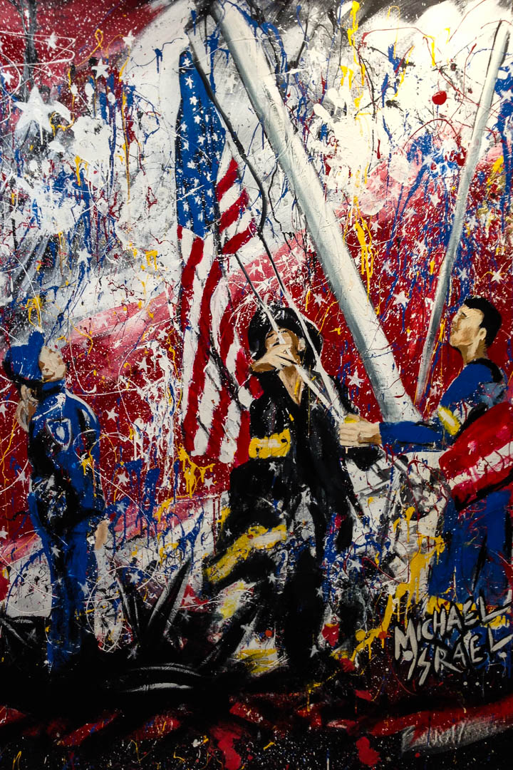 First Responders Rasing the Flag First Responders Rasing the Flag